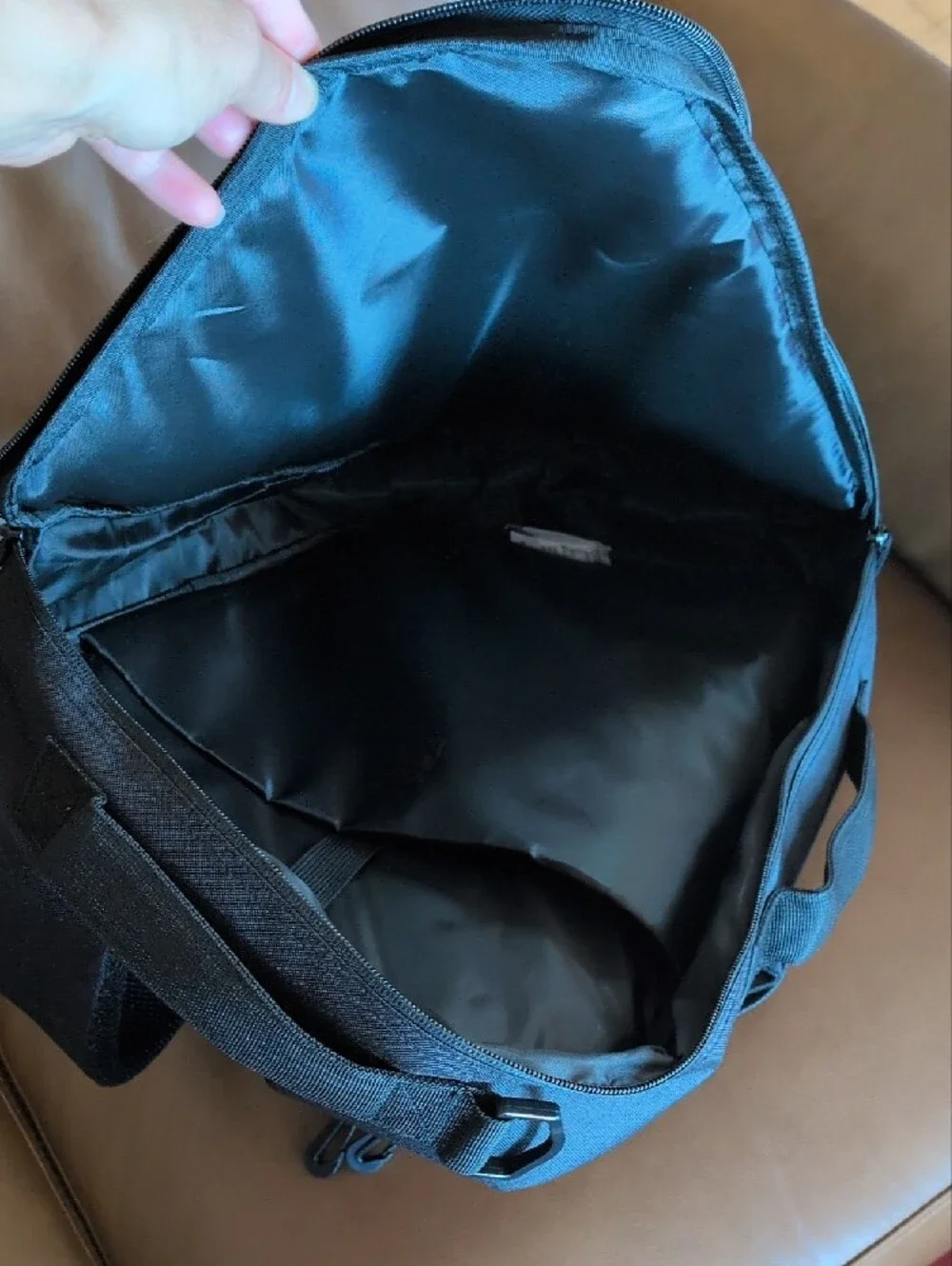 Black Travel Backpack Laptop Bag - Minimal Carryall